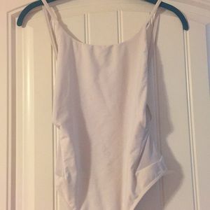 Sleek & new white one piece suit